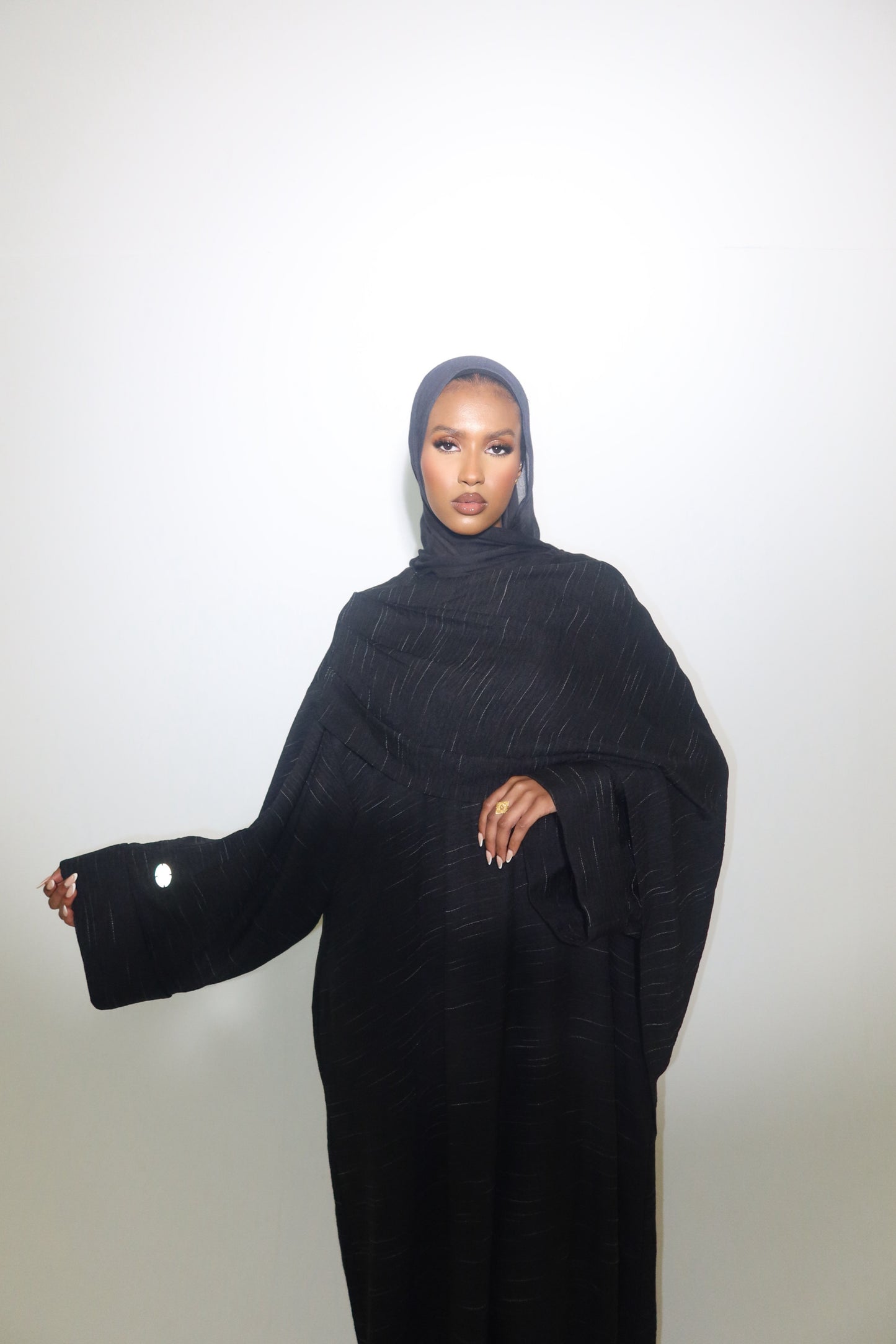 Black Shawl Abaya