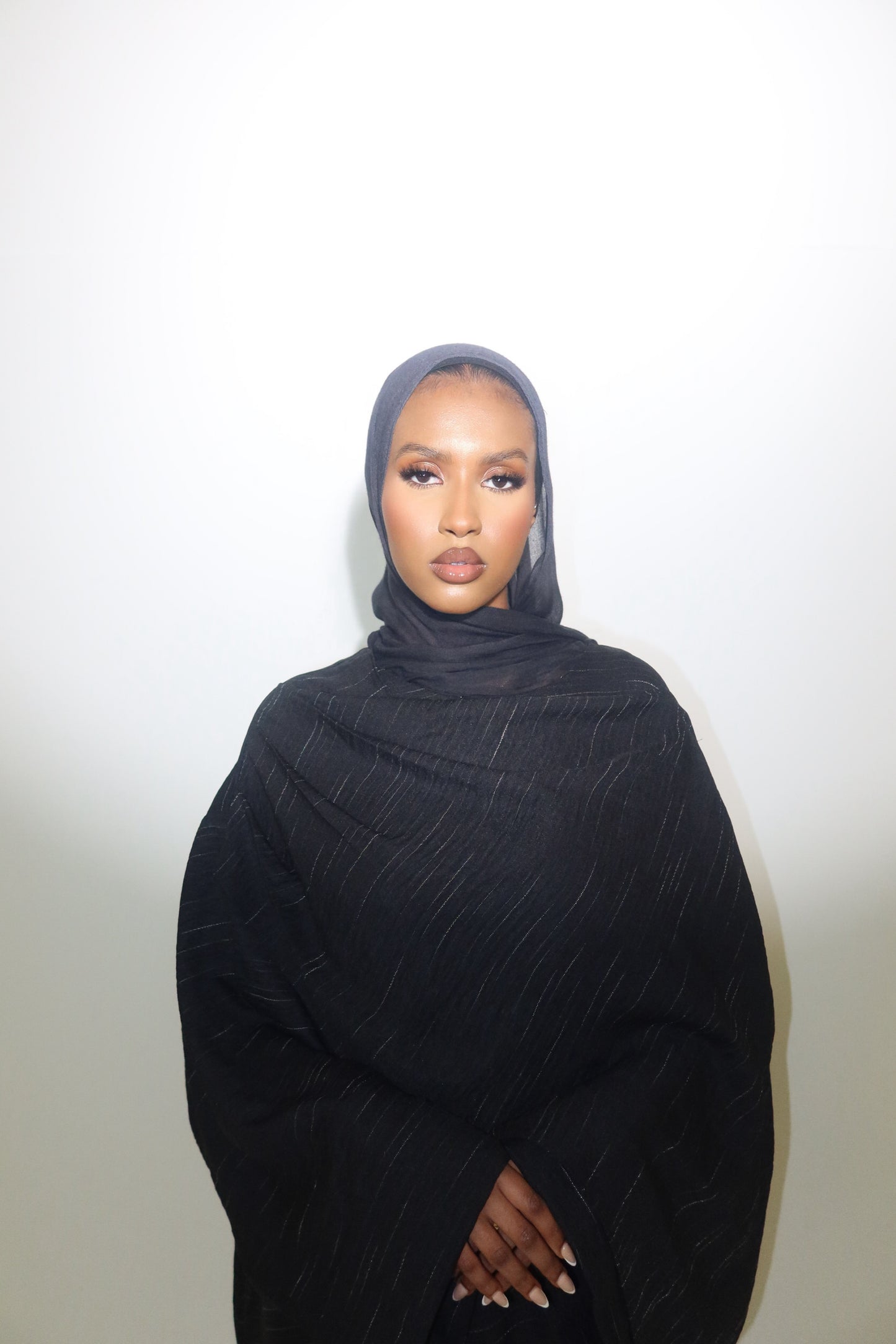 Black Shawl Abaya